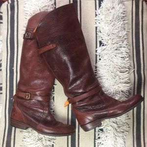 FRYE dark brown riding boot